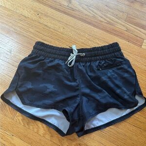 Vuori Black Camo Women's Athletic Shorts